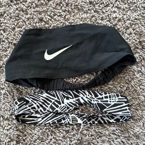 Nike Black and White Headbands